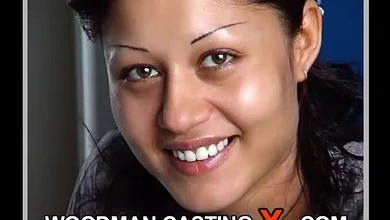 Кастинг у Вудманана для брюнетки из Сербии закончился жескачом с  помощником и тройными оборотоми: писька,попа,рот.